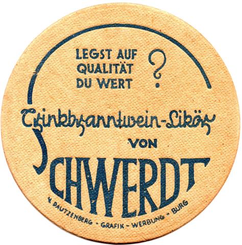 burg jl-st schwerdt 1b (rund215-trinkbranntwein lik�r-blau)